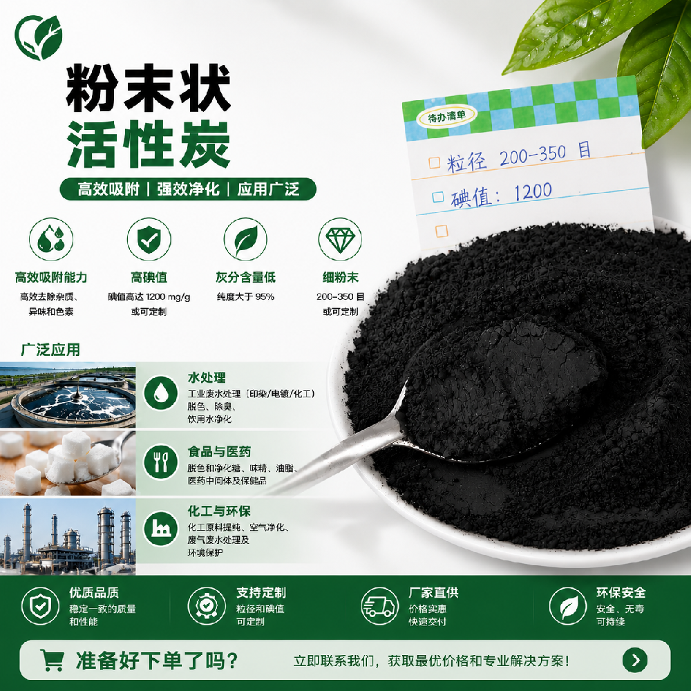 快速吸附粉末活性炭（PAC）——终极净化剂