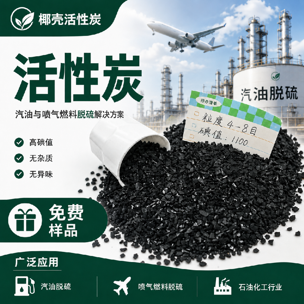 钢厂及锅炉废气用高强度脱硫载体活性炭