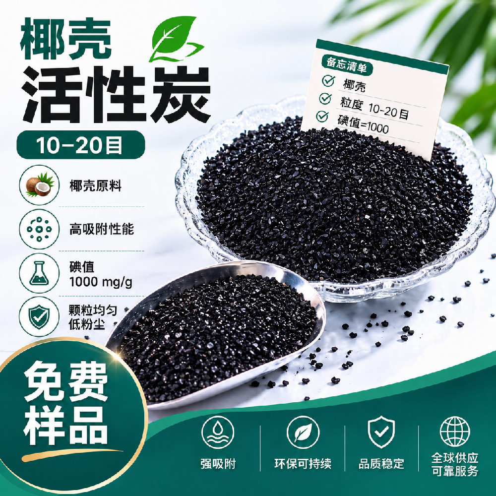 椰壳颗粒活性炭用于气相吸附和油蒸气回收
